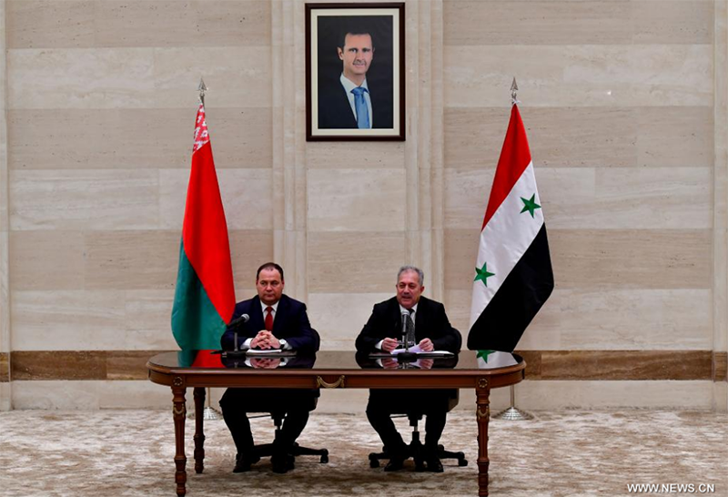 سوريا وبيلاروسيا توقعان 6 اتفاقيات لتعزيز التعاون الثنائي