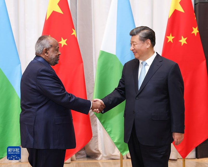 الرئيس الصيني شي جين بينغ: الصين مستعدة للحفاظ على تنسيق وثيق مع جيبوتي لدعم المصالح المشتركة للبلدان النامية