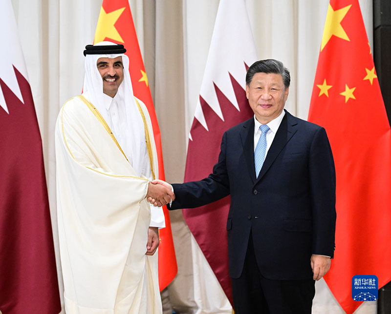 الرئيس الصيني شي جين بينغ: الصين مستعدة لتعزيز التعاون مع قطر في مجالات الطاقة والتمويل والاستثمار