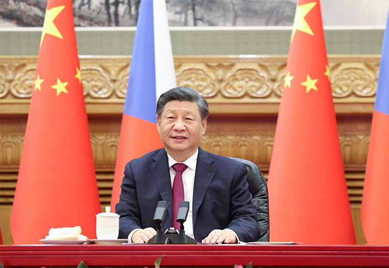 الرئيسان الصيني والتشيكي يعقدان اجتماعا عبر رابط فيديو