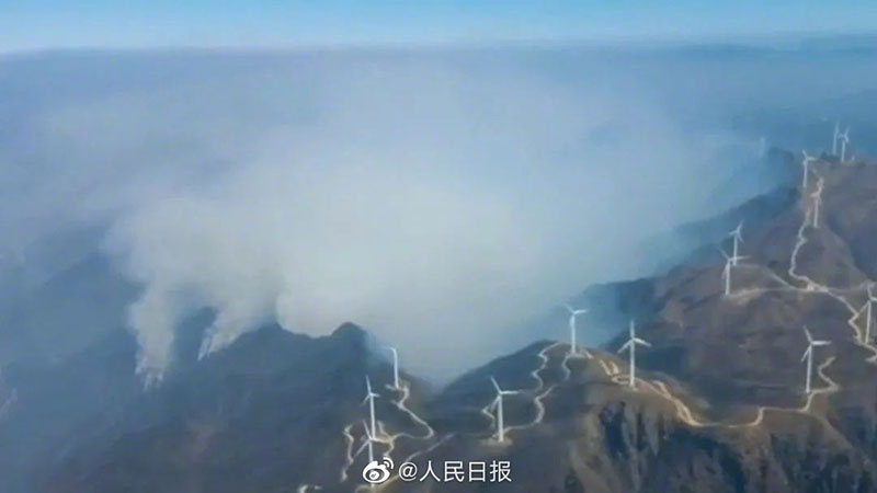 اندلاع حرائق غابات في منطقة قوانغشي بجنوبي الصين