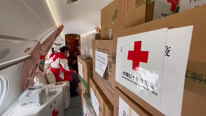 جمعية الصليب الأحمر الصيني ترسل مساعدات عاجلة إلى سوريا