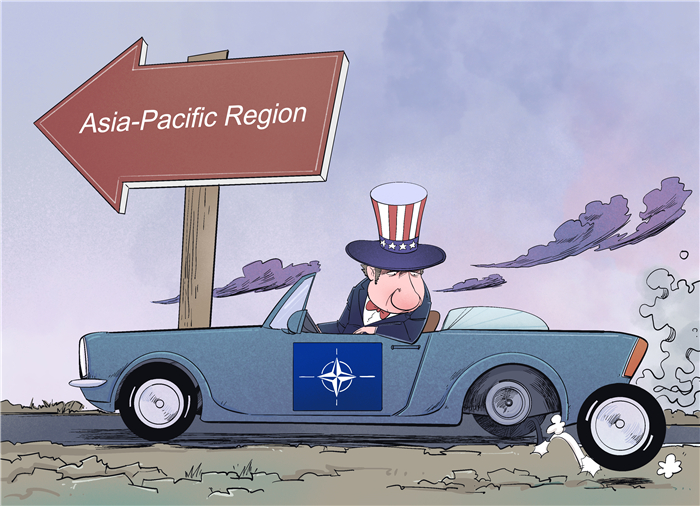 كاريكاتير: الناتو والحلم المستحيل في الوصول إلى آسيا المحيط الهادي