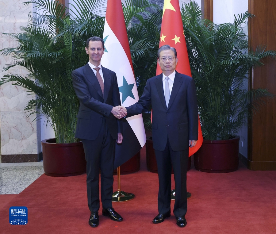كبير المشرعين الصينيين يلتقي الرئيس السوري