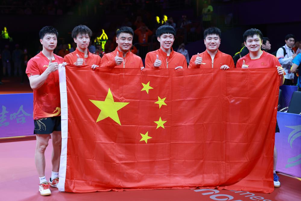 الصين تفوز بلقب فريق تنس الطاولة رجال للمرة الثامنة على التوالي في الآسياد