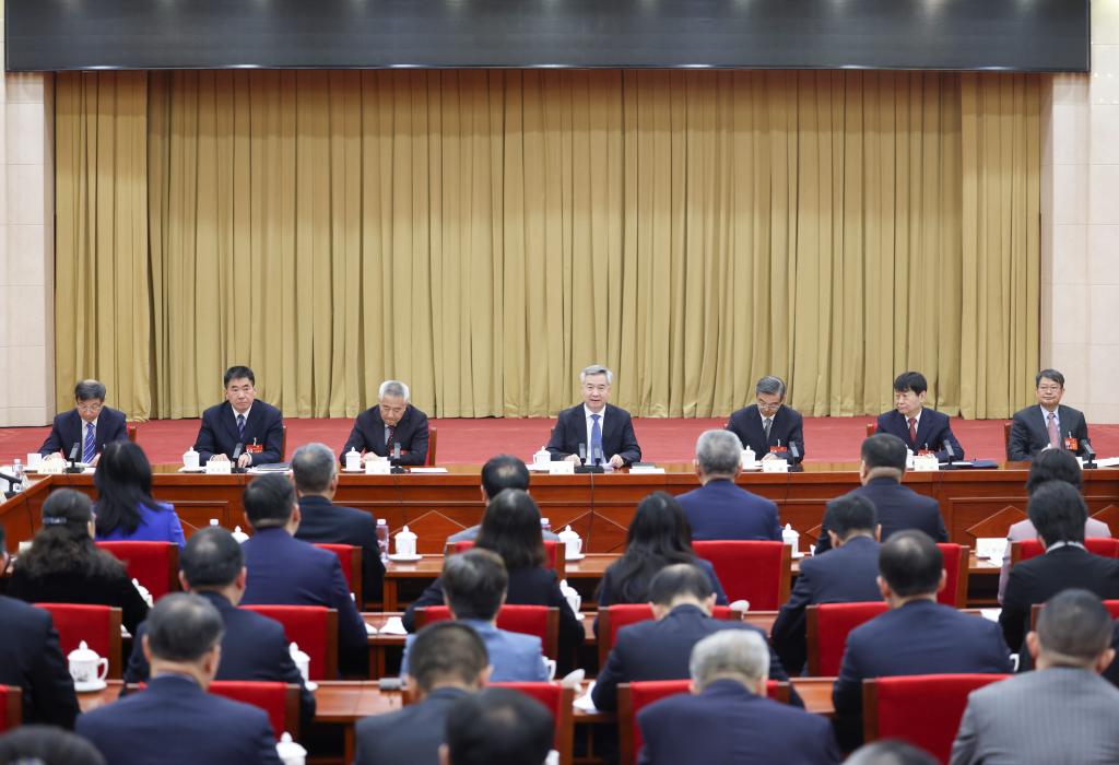 قادة صينيون ينضمون إلى نواب المجلس الوطني لنواب الشعب الصيني والمستشارين السياسيين في المشاورات والمناقشات