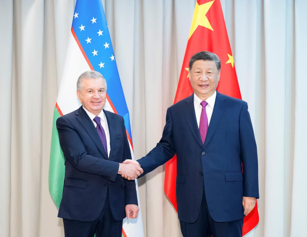 شي: الصين مستعدة لتعزيز التنمية عالية الجودة للعلاقات الصينية-الأوزبكية