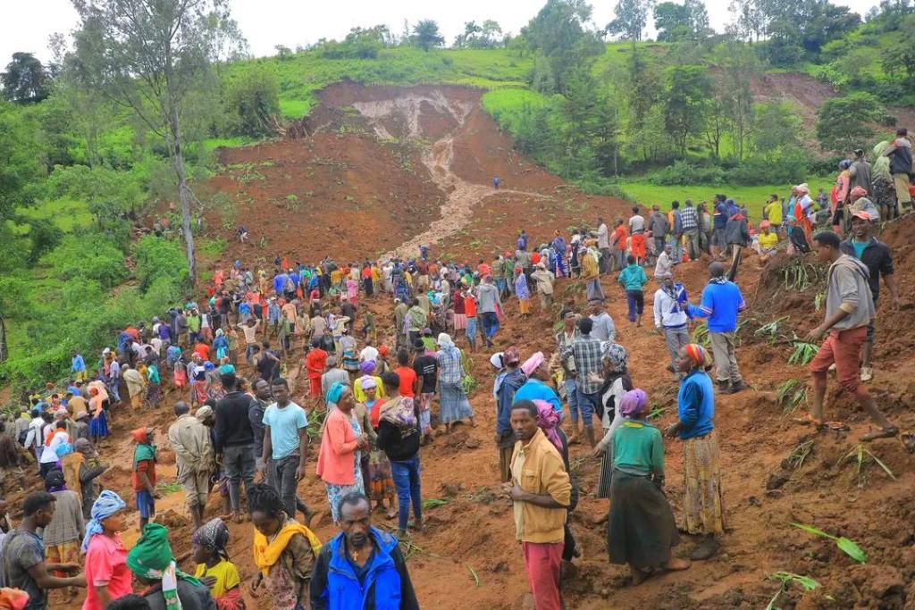 حصيلة ضحايا الانهيار الأرضي في إثيوبيا ترتفع إلى 146
