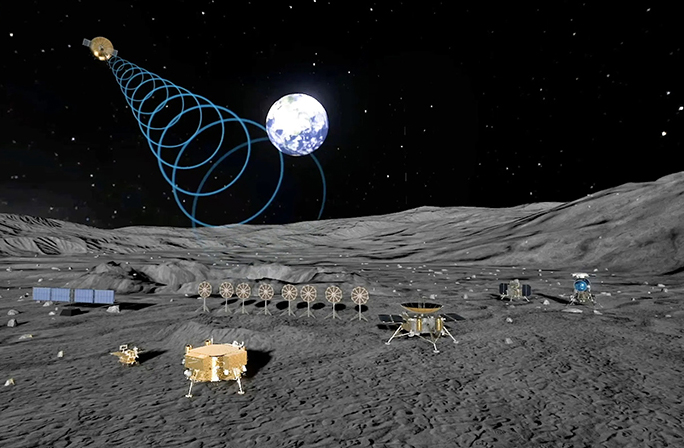 الصين تخطط لإنشاء شبكة اتصالات لاسلكية على سطح القمر