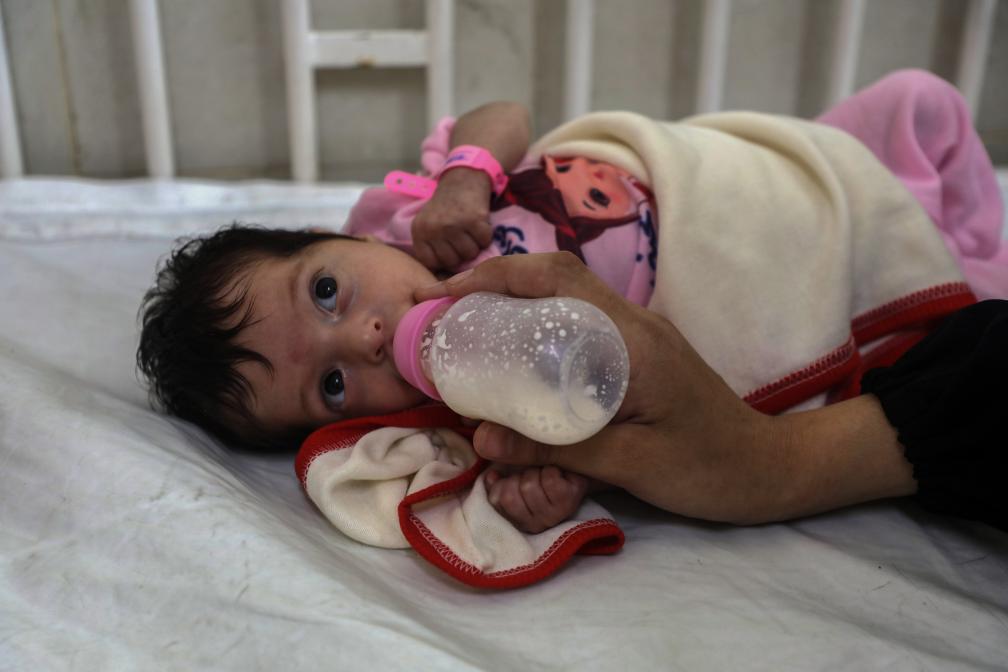 الصورة: معاناة أطفال غزة بسبب الجوع
