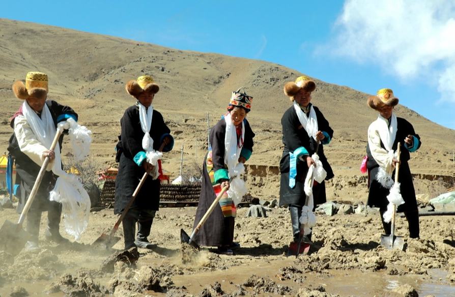 انطلاق موسم الحرث الربيعي في شيتسانغ وسط أجواء روحانية واحتفالية