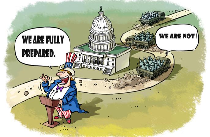 كاريكاتير: تجاوز الكونغرس وبيع الأسلحة لإسرائيل… علامة على استعداد أم فوضى؟