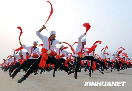 بروفة للاحتفال بالعيد الوطني تقام في بكين