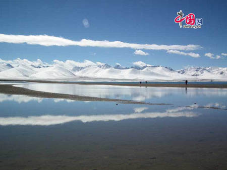 بحيرة ناموتسو التبتية في الشتاء