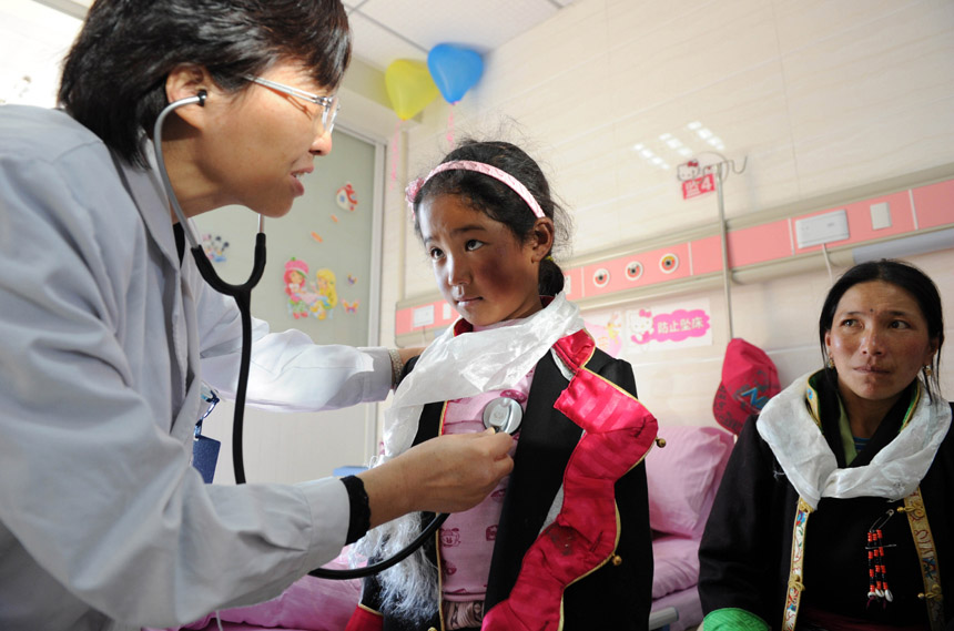 توفير العلاج الطبي مجانا لأطفال التبت  (3)
