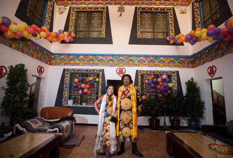 حفل زفاف في بلدة لقومية التبت  (3)