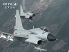 طيارات المقاتلات الصينيات تقود مقاتلات جيان-10 للقيام بضربة موجهة جو-أرض