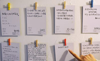 شباب مدينة شيآن يكتبون وصايا نهاية العالم ويعلقونها على الجدران