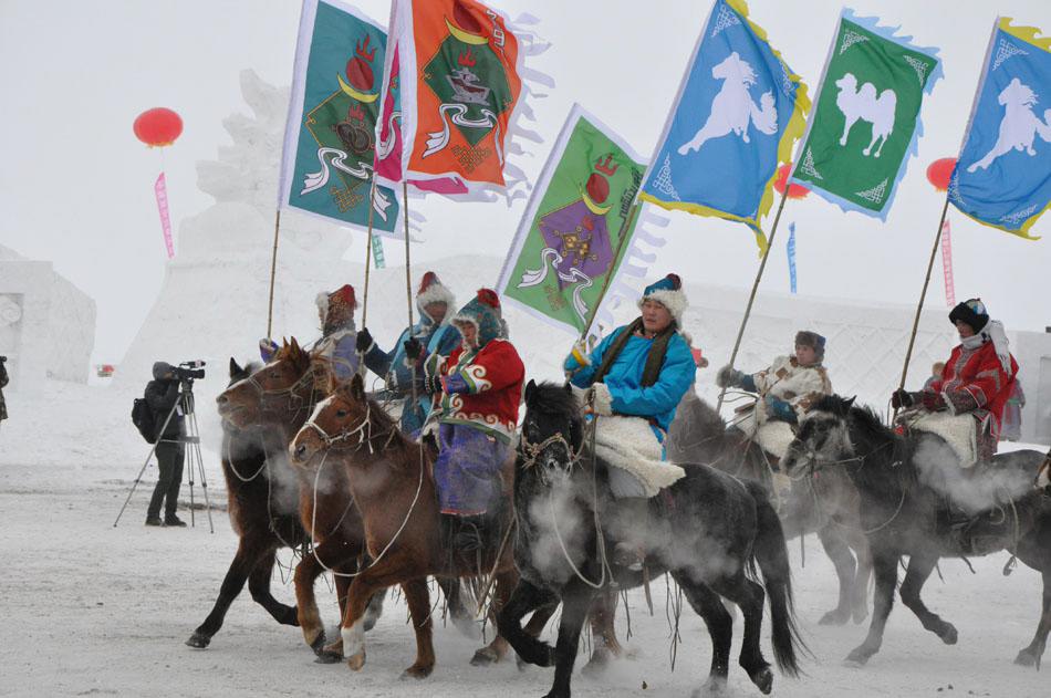 افتتاح مهرجان "نادامو" الشتوي 2012 في منغوليا الداخلية