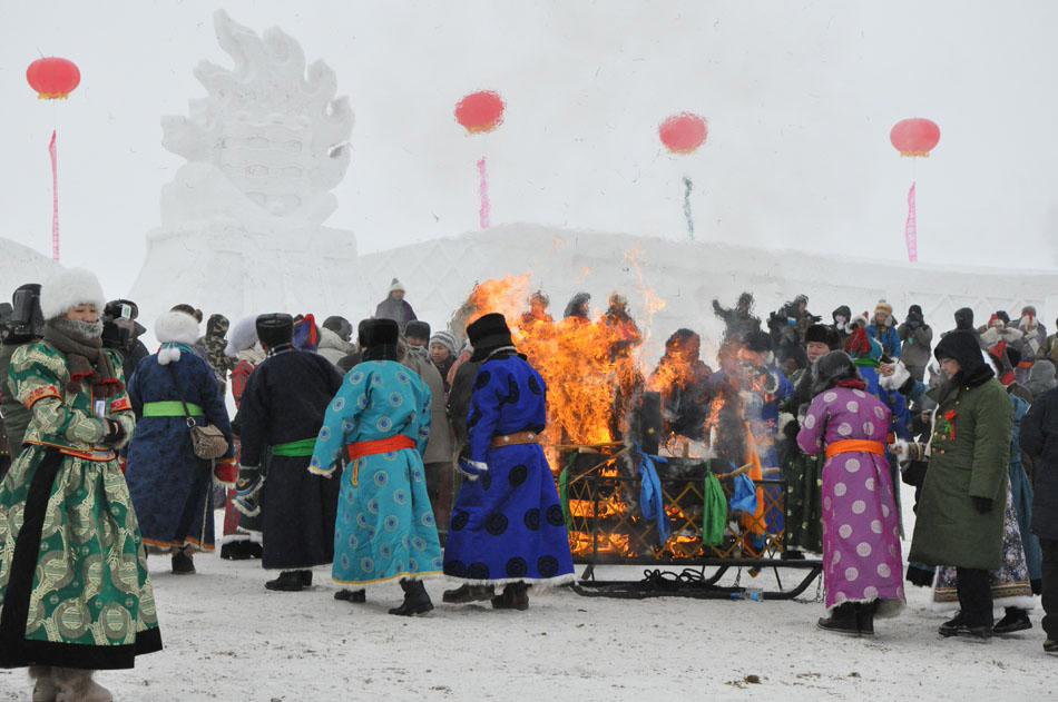 افتتاح مهرجان "نادامو" الشتوي 2012 في منغوليا الداخلية (6)