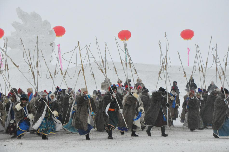 افتتاح مهرجان "نادامو" الشتوي 2012 في منغوليا الداخلية (5)