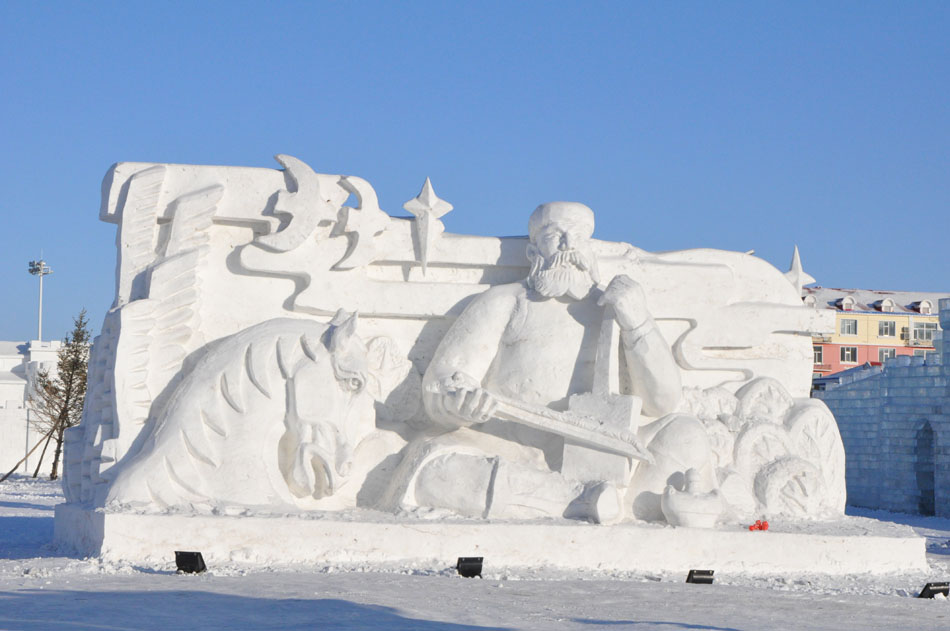إفتتاح الدورة ال14 من مهرجان الجليد الدولي الصيني الروسي المنغولي  (3)