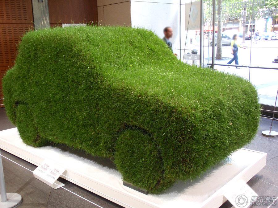السيارات "الخضراء" الفريدة المكسوة بالعشب تظهر على الطرقات  (8)
