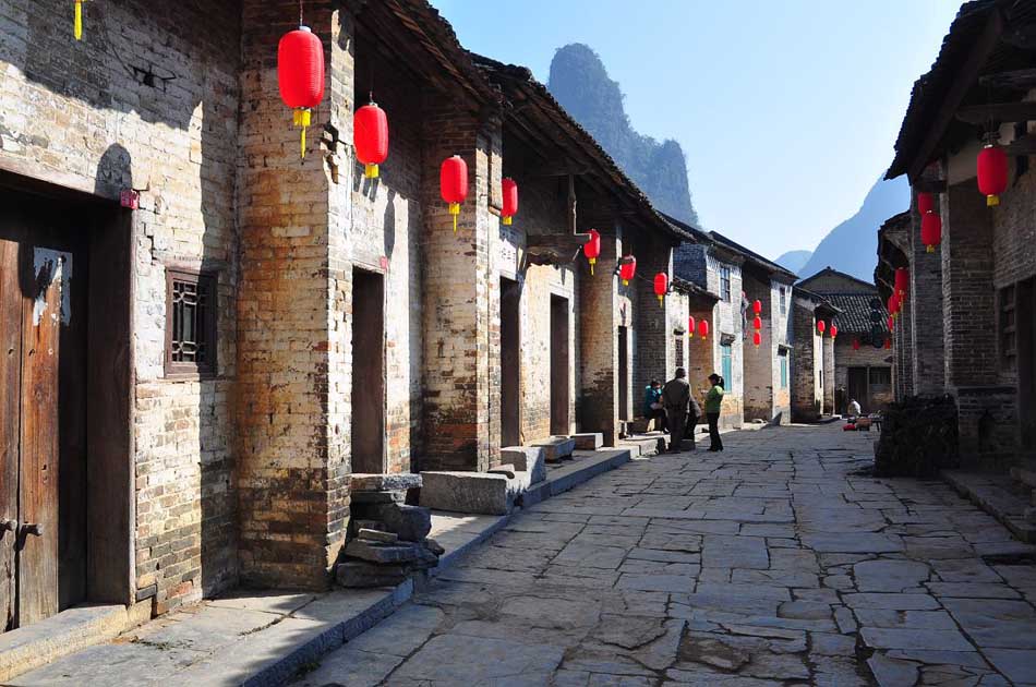 بلدة هوانغ ياو القديمة: بيت الشعر الصيني