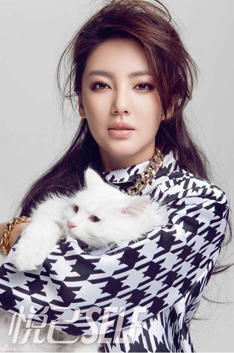 ألبوم الصور الجديد للممثلة الصينية تشانغ يو تشي وقططها (3)
