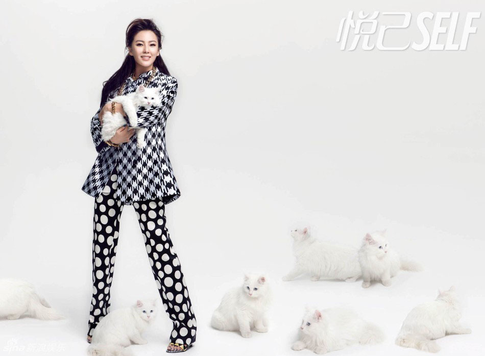 ألبوم الصور الجديد للممثلة الصينية تشانغ يو تشي وقططها