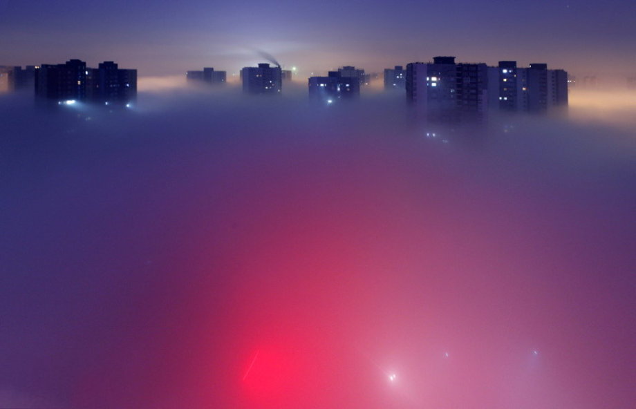 مشاهد بكين تحت التلوث الشديد  (7)