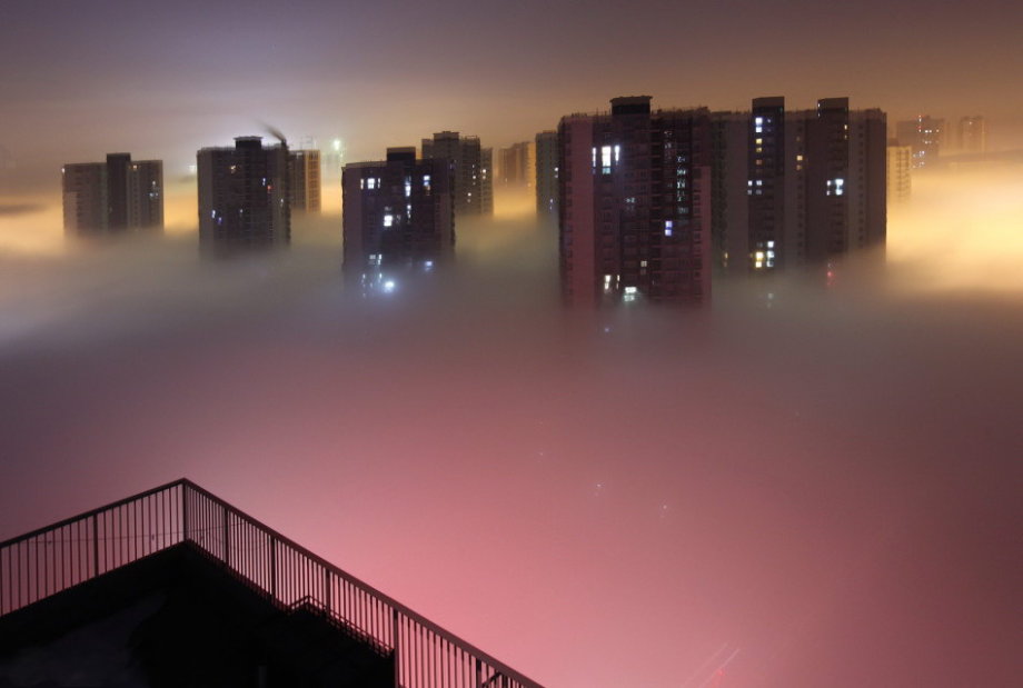 مشاهد بكين تحت التلوث الشديد  (5)