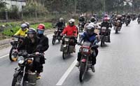 5000 دراجة نارية للعمال الريفيين لعودتهم إلى مسقط رأسهم