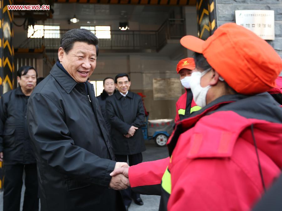 شي جين بينغ يهنىء العمال ورجال الشرطة بمناسبة السنة القمرية الجديدة (3)