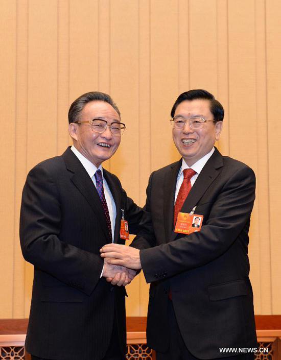 انتخاب تشانغ ده جيانغ رئيسا تنفيذيا للهيئة الرئاسية للدورة السنوية للمجلس الوطني لنواب الشعب الصيني 