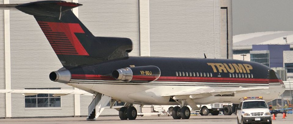 الطائرة الخاصة لتاجر العقارات الأمريكي المعروف دونالد ترامب.