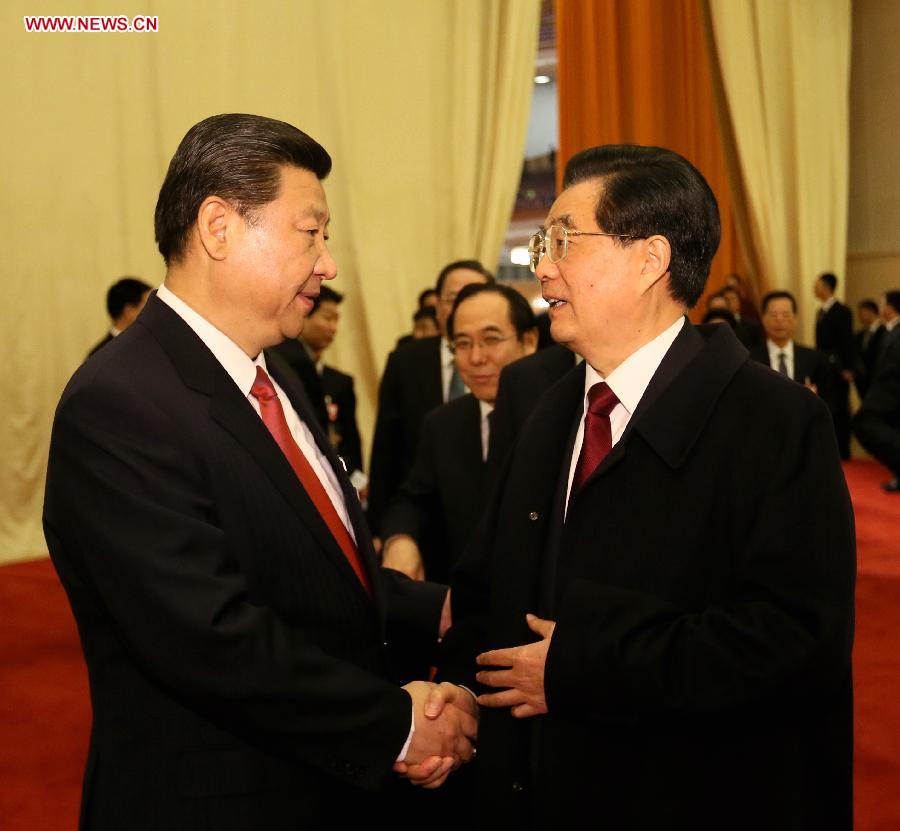 انتخاب شي جين بينغ رئيسا لجمهورية الصين الشعبية ورئيسا للجنة العسكرية المركزية لجمهورية الصين الشعبية (6)