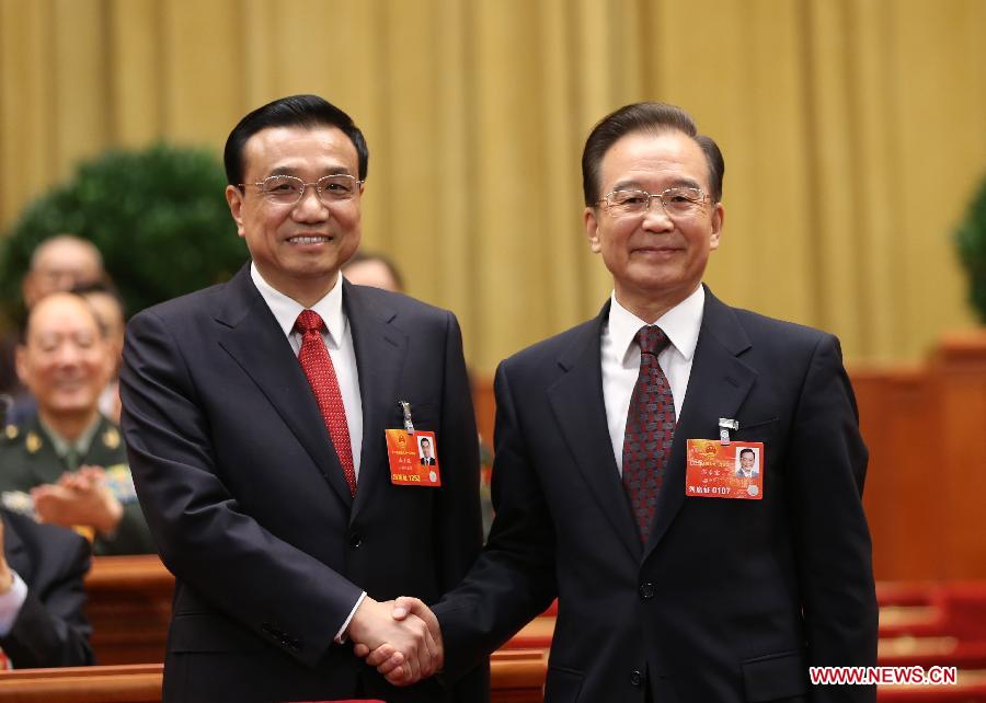 إقرار تعيين لي كه تشيانغ رئيس مجلس الدولة الصيني  (3)