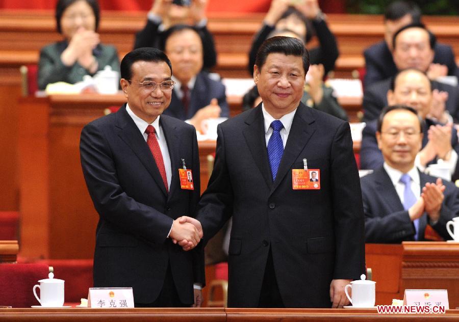 إقرار تعيين لي كه تشيانغ رئيس مجلس الدولة الصيني  (2)