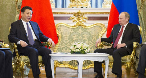 الرئيسان الصيني والروسي يجريان محادثات حول العلاقات الثنائية