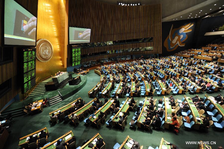 الجمعية العامة للأمم المتحدة توافق على معاهدة تجارة السلاح 