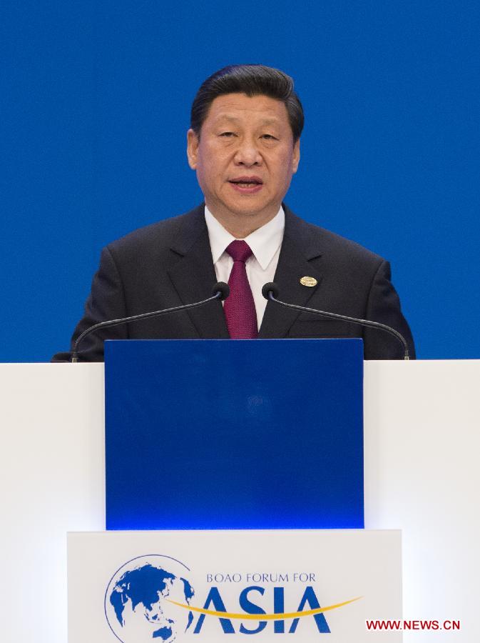 الرئيس الصيني يلقي كلمة في مراسم افتتاح منتدى بوآو الآسيوي (3)