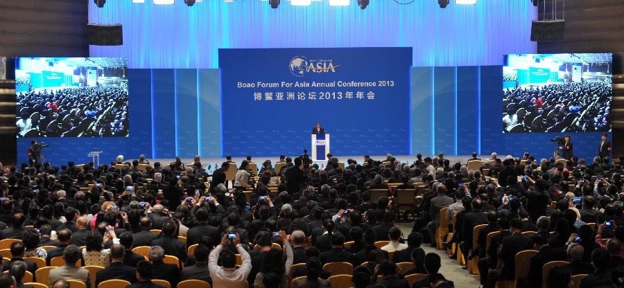 الرئيس الصيني يلقي كلمة في مراسم افتتاح منتدى بوآو الآسيوي (5)