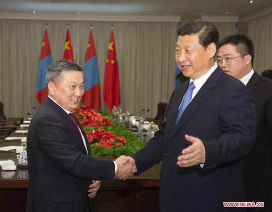 الصين ومنغوليا تتعهدان بتعزيز العلاقات 