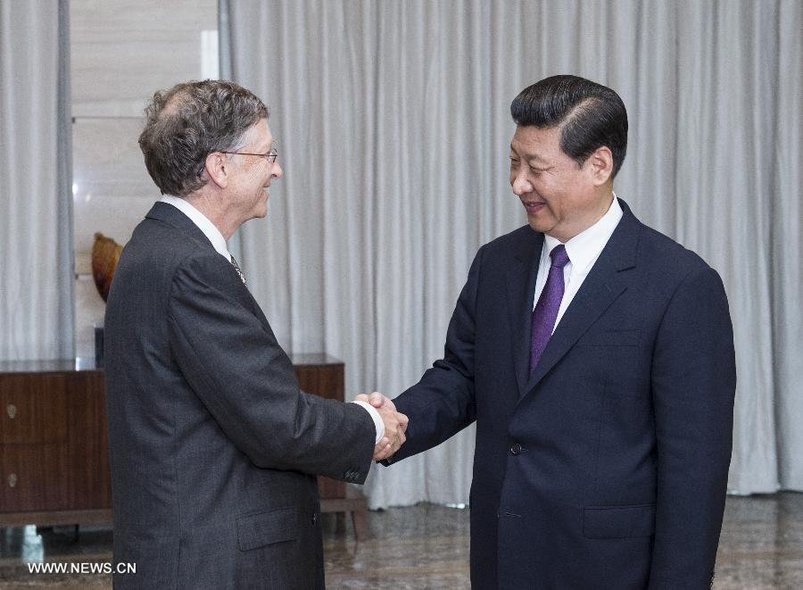 الرئيس الصيني يشيد بالتعاون مع مؤسسة بيل آند ميليندا غيتس