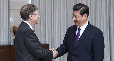 الرئيس الصيني يشيد بالتعاون مع مؤسسة بيل آند ميليندا غيتس