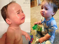 "أسباب بكاء ابني " تصبح شائعة على الشبكة