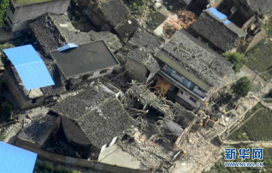 الصور الجوية للمنطقة المنكوبة بالزلزال في مقاطعة سيتشوان (10)