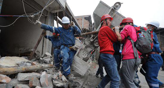 إنقاذ 150 شخصا خلال 72 ساعة بعد زلزال الصين