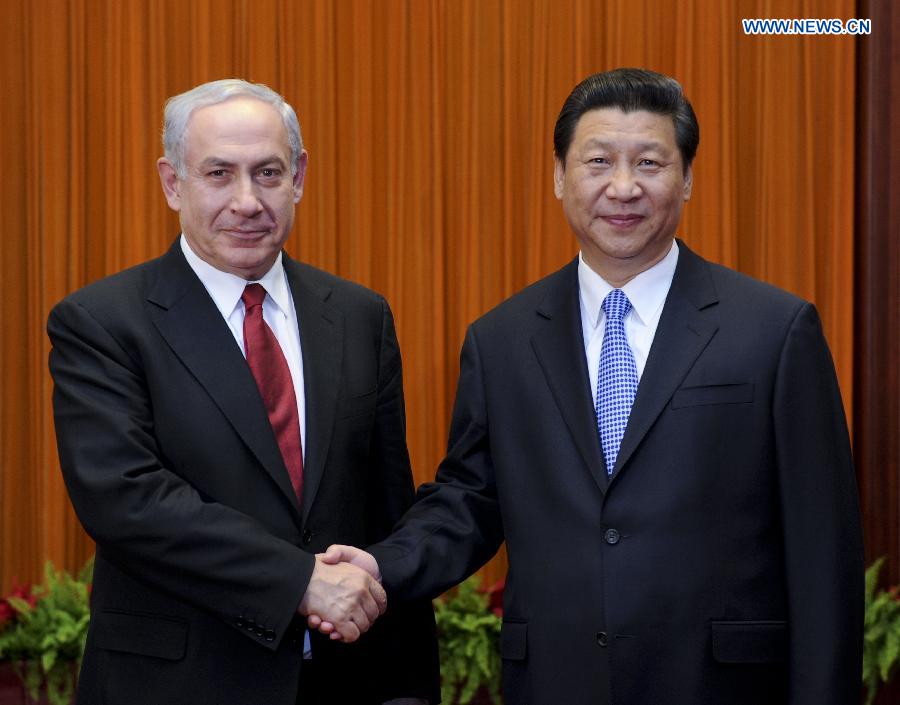 الرئيس الصيني يلتقي برئيس الوزراء الاسرائيلي (2)